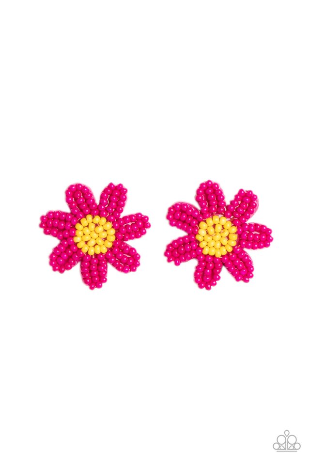 Sensational Seeds - Pink - Paparazzi Earring Image