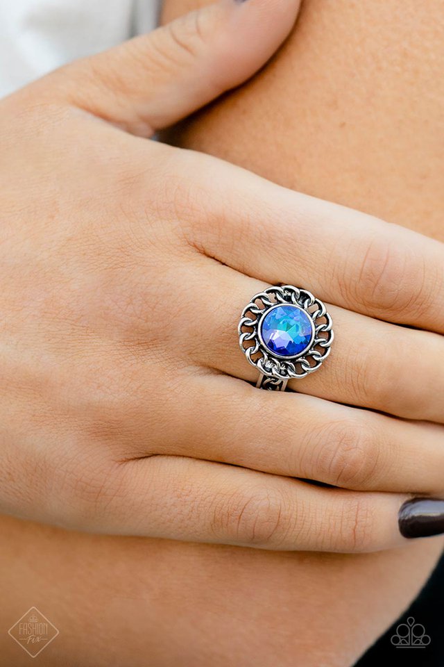 Round Table Runway - Blue - Paparazzi Accessories Ring