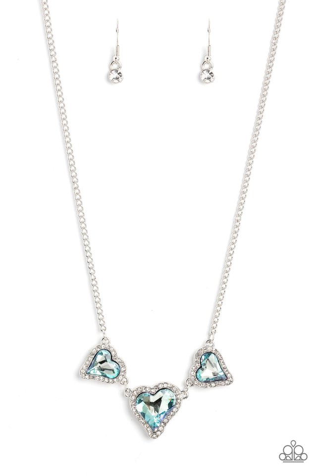 State of the HEART - Blue - Paparazzi Necklace Image