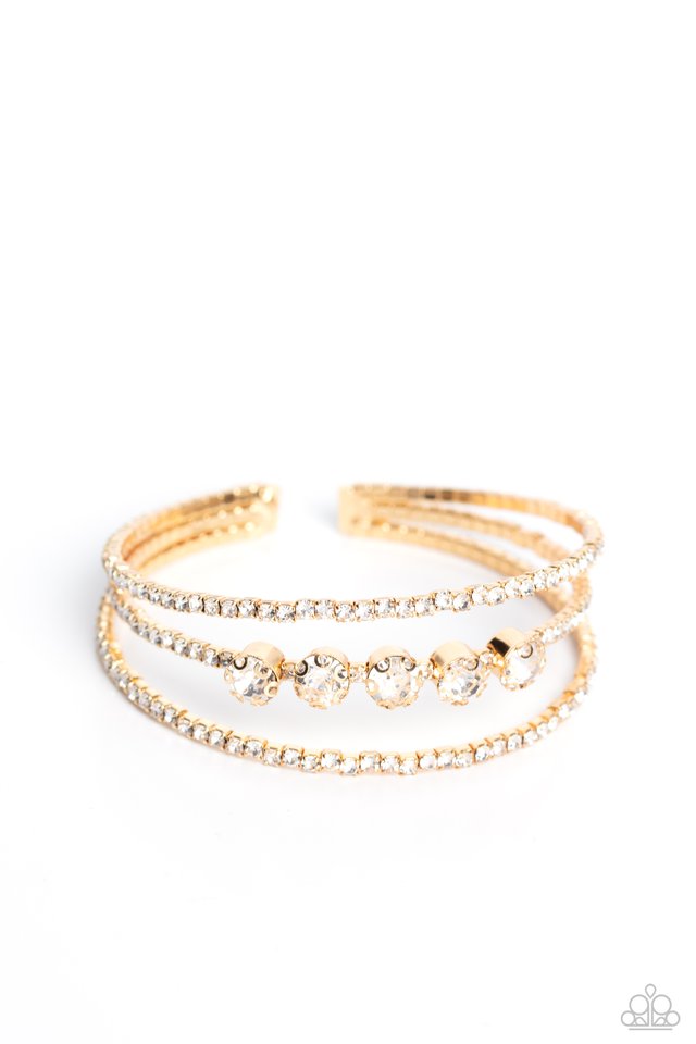 Lucid Layers - Gold - Paparazzi Bracelet Image