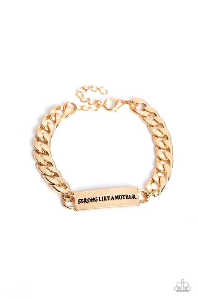 Mighty Matriarch - Gold - Paparazzi Bracelet Image