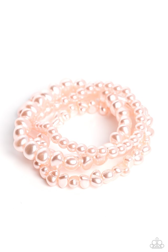 Gossip PEARL - Pink - Paparazzi Bracelet Image