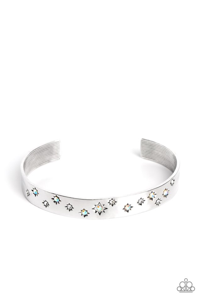 Starburst Shimmer - White - Paparazzi Bracelet Image