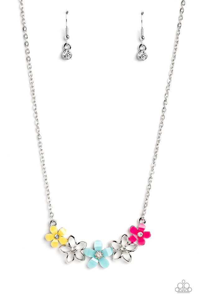 WILDFLOWER About You - Blue - Paparazzi Necklace Image