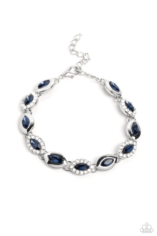 Some Serious Sparkle - Blue - Paparazzi Bracelet Image