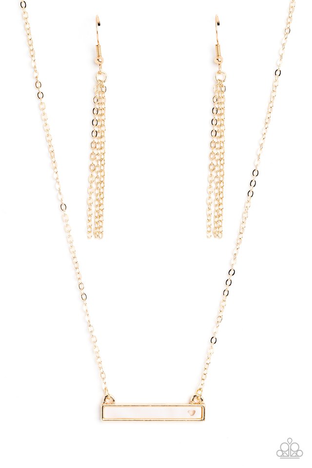 Devoted Darling - Gold - Paparazzi Necklace Image