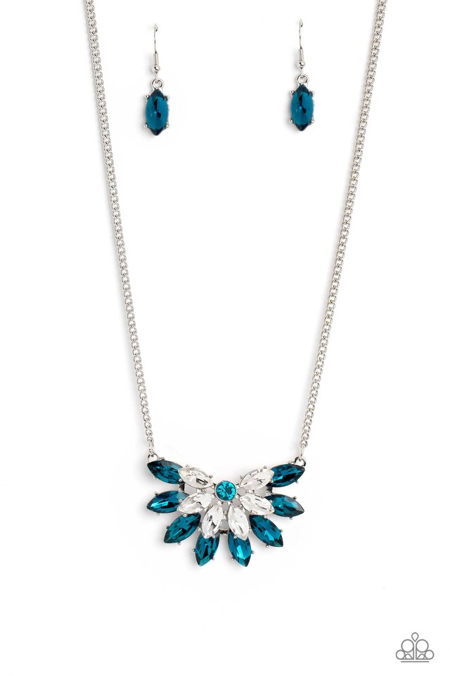 Frosted Florescence - Blue - Paparazzi Necklace Image