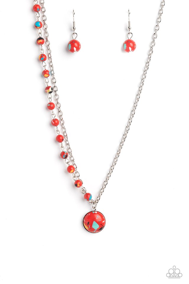 Local Legend - Red - Paparazzi Necklace Image
