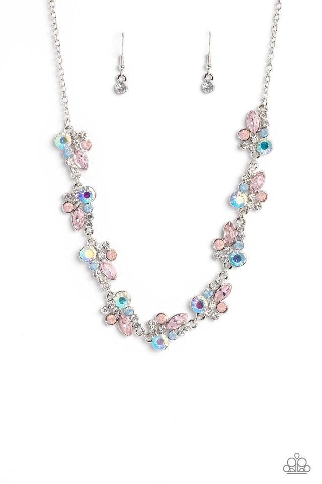 Swimming in Sparkles - Multi - Paparazzi Necklace Image