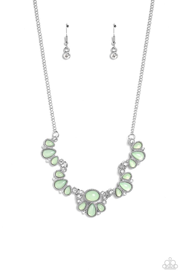 Dancing Dimension - Green - Paparazzi Necklace Image