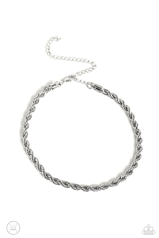 Never Lose ROPE - Silver - Paparazzi Necklace Image