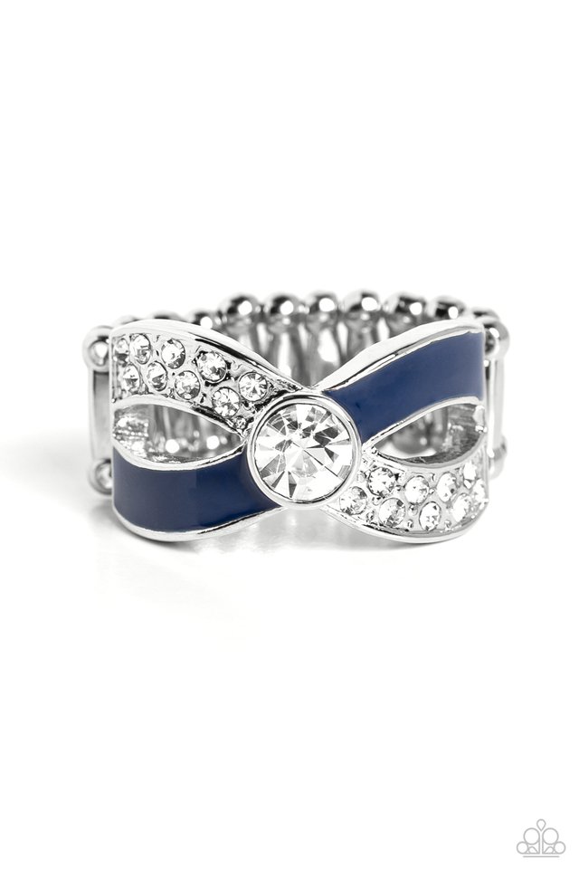 CROSSED and Found - Blue - Paparazzi Ring Image