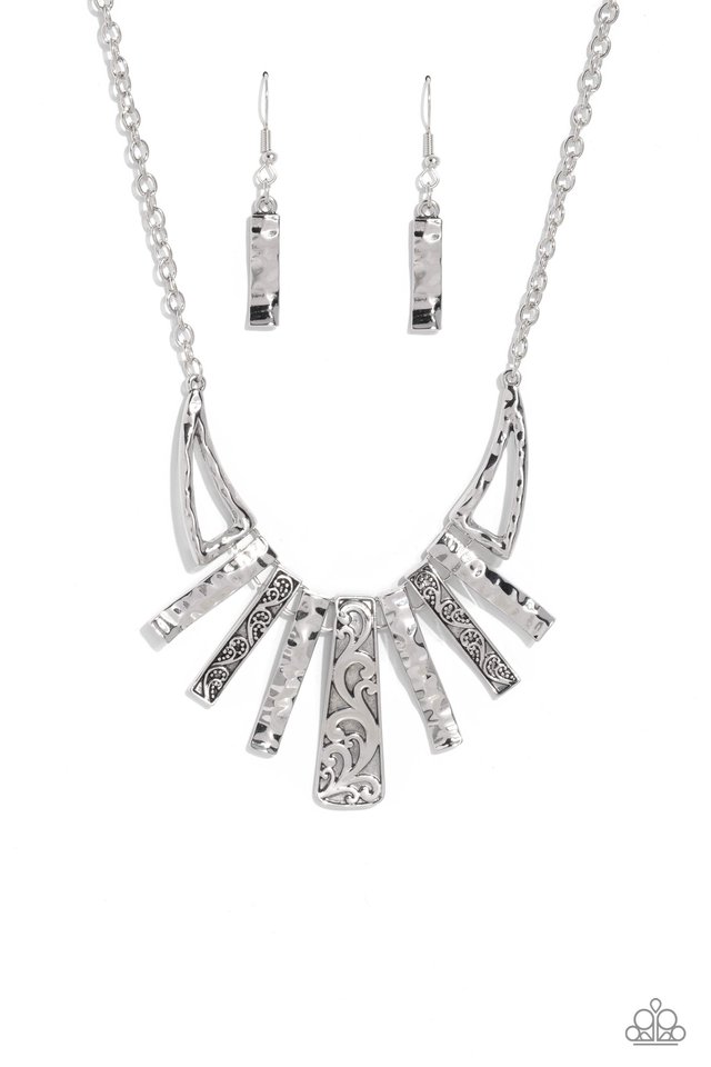Paisley Pastime - Silver - Paparazzi Necklace Image