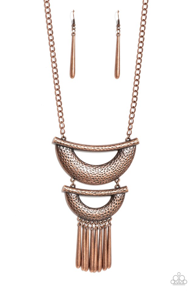 Fringe Festival - Copper - Paparazzi Necklace Image