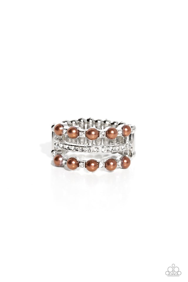 Really Bubbly - Brown - Paparazzi Ring Image