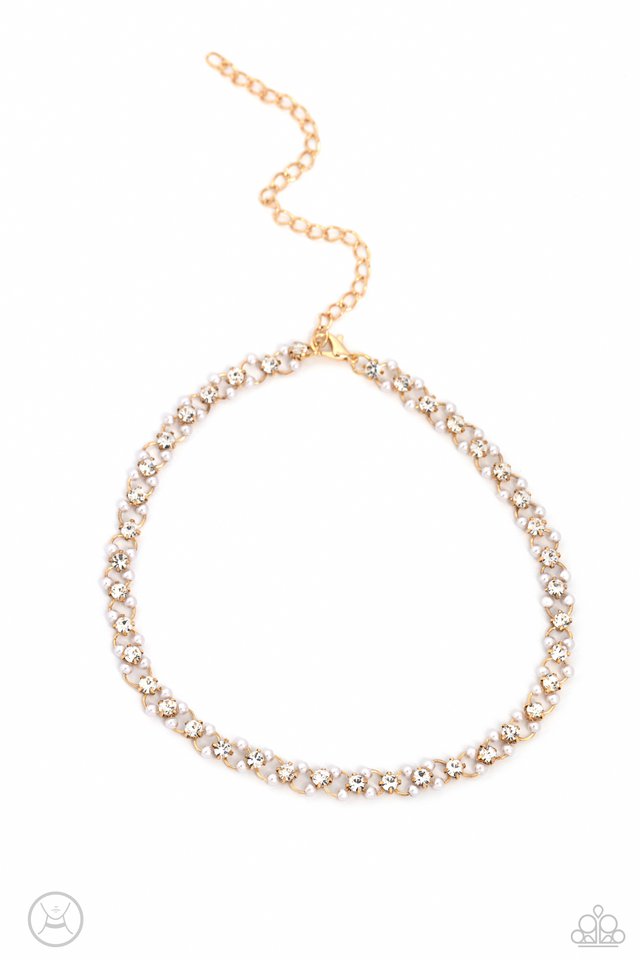 Classy Couture - Gold - Paparazzi Necklace Image