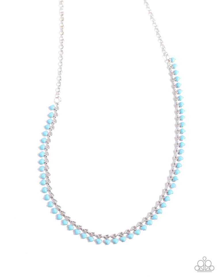 Colored Cadence - Blue - Paparazzi Necklace Image
