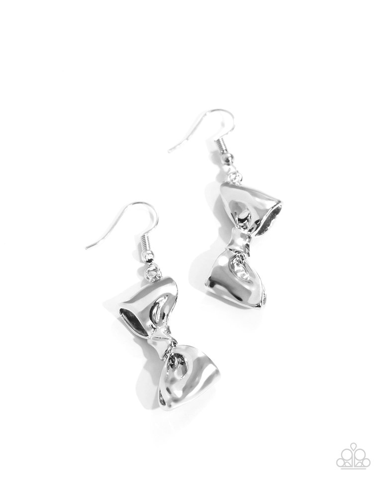 Dapper Dalliance - Silver - Paparazzi Earring Image